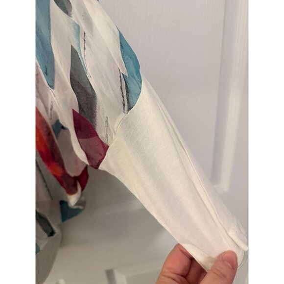 Giusy Womens Silk Blend Top Blouse S Made in Italy - Picture 3 of 8